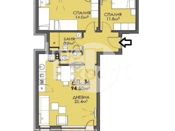 Тристаен апартамент на среден етаж!!! Инвестирай в бъдещето!!! - 0