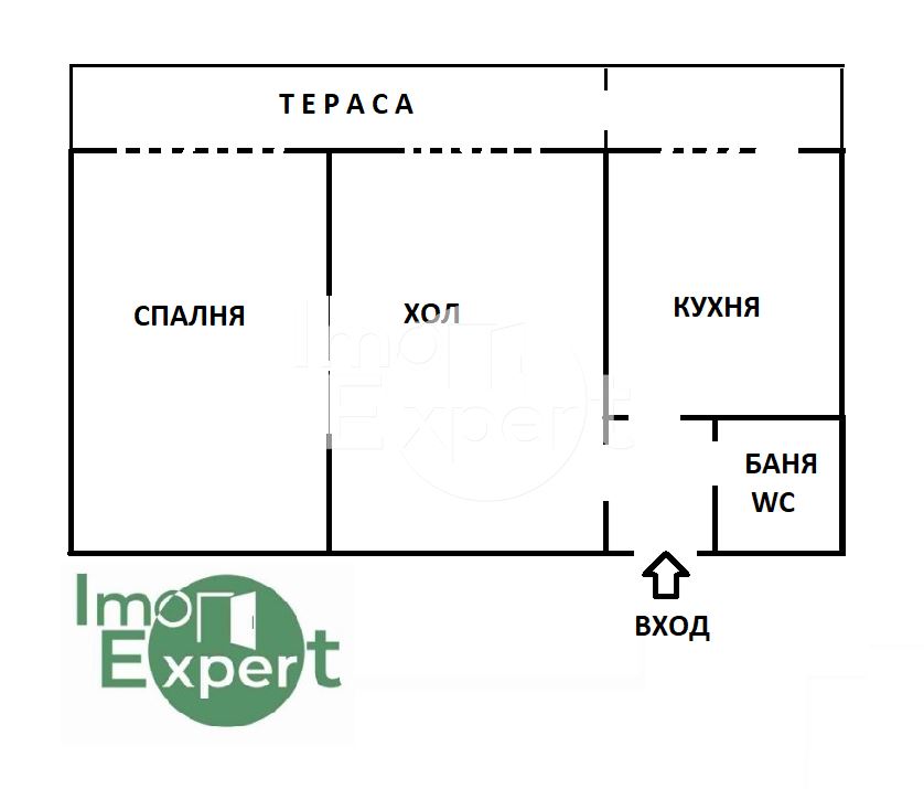 Апартамент с три отделни стаи и гледка към р. Тунджа!!! - 0