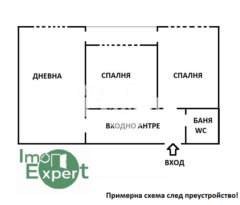 Апартамент с три отделни стаи и гледка към р. Тунджа!!! - 0
