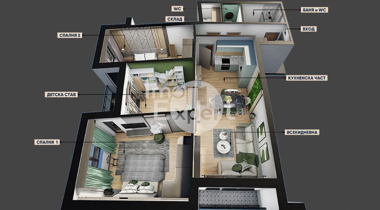 4-стаен - Бургас, Меден рудник - зона В - 0