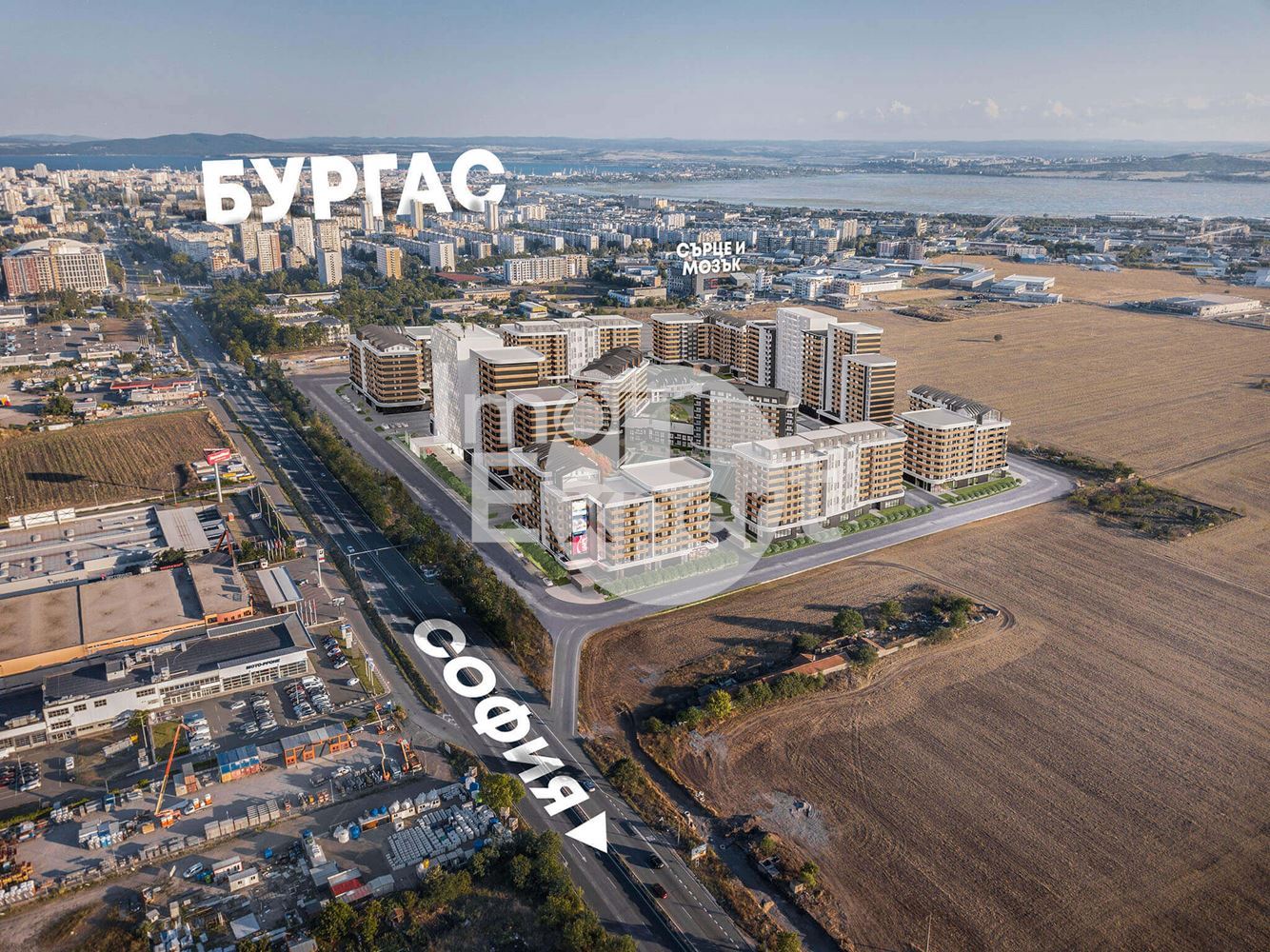 Двустаен западен апартамент АТЛАС 1 кв.Азимут!!! - 0