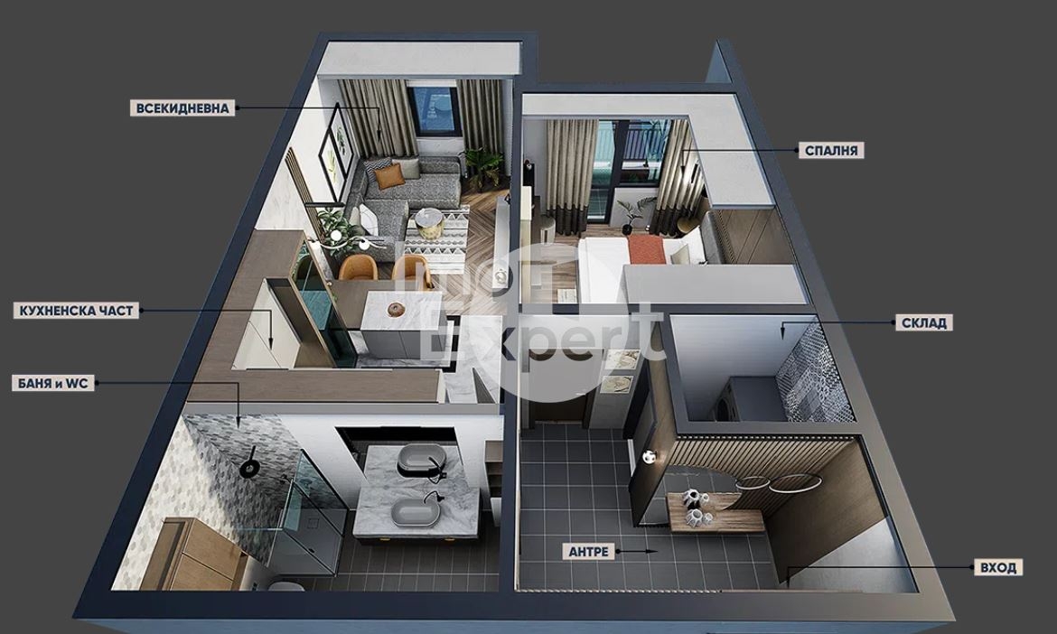 Двустаен апартамент в НОВА сграда!!! - 0