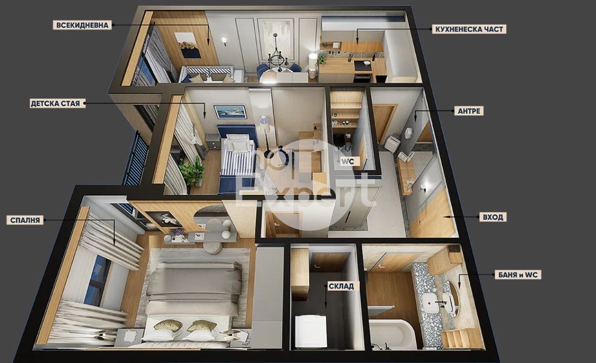 Тристаен апартамент в Сърцето на Меден рудник!!! - 0