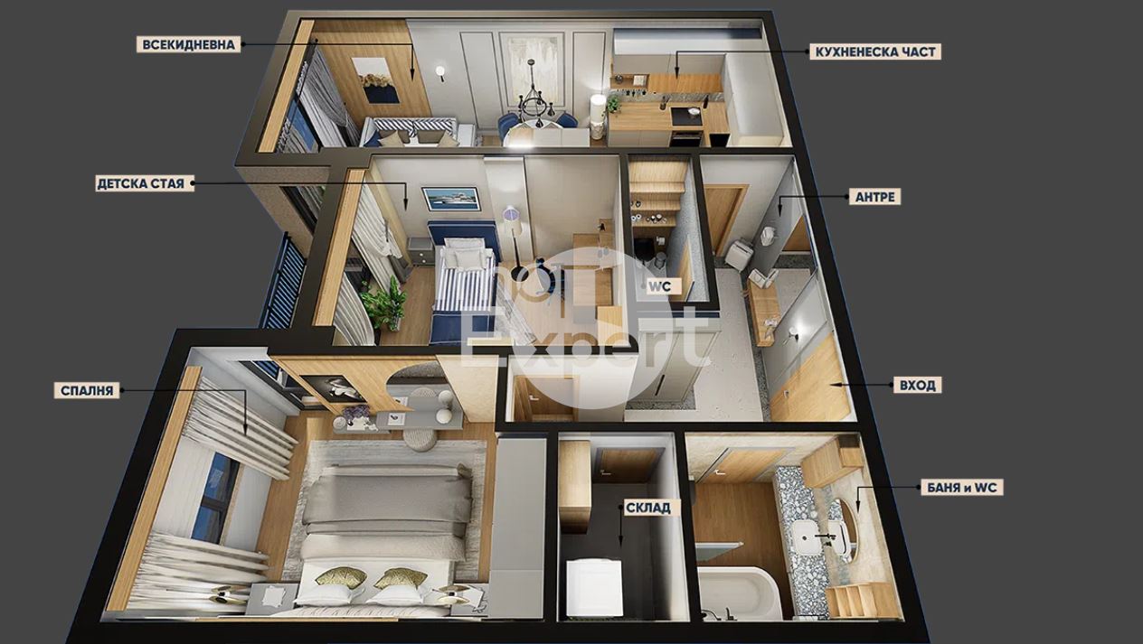 Тристаен апартамент в Сърцето на Меден рудник!!! - 0