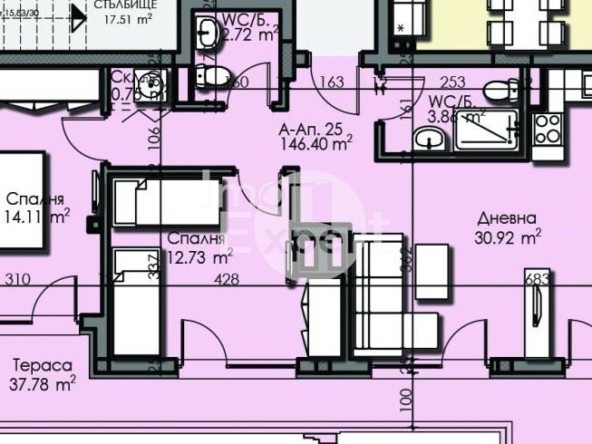 Тристаен панорамен апартамент с изглед към Атанасовско езеро - 0