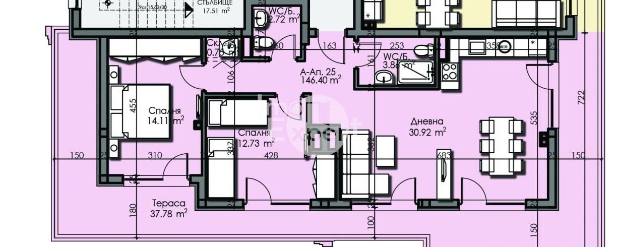 Тристаен панорамен апартамент с изглед към Атанасовско езеро - 0