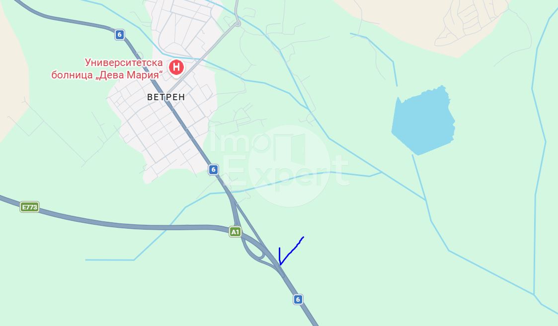 Продажба на парцел с лице на пътя-кв.Ветрен - 0