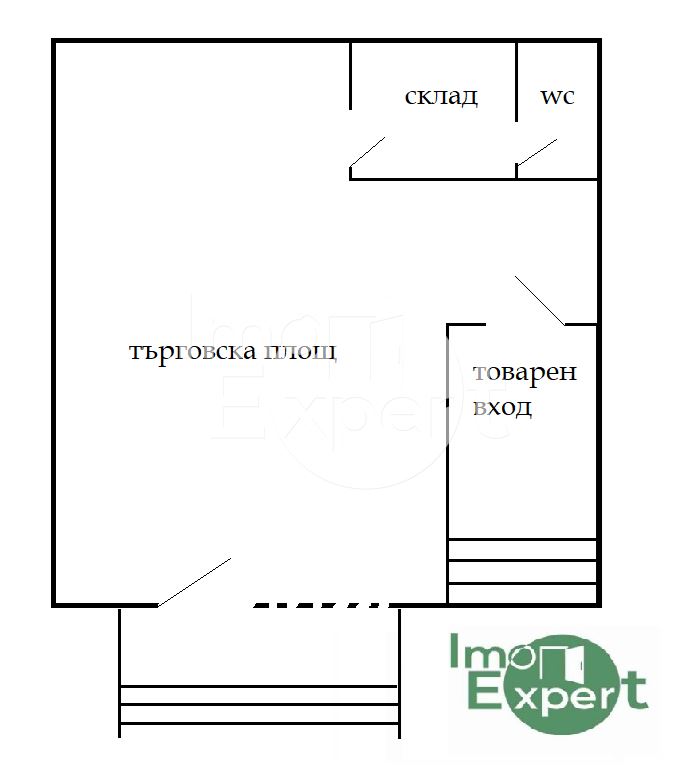 Продава се ТЪРГОВСКИ ОБЕКТ ж.к.Меден рудник, ЗОНА Б - 0